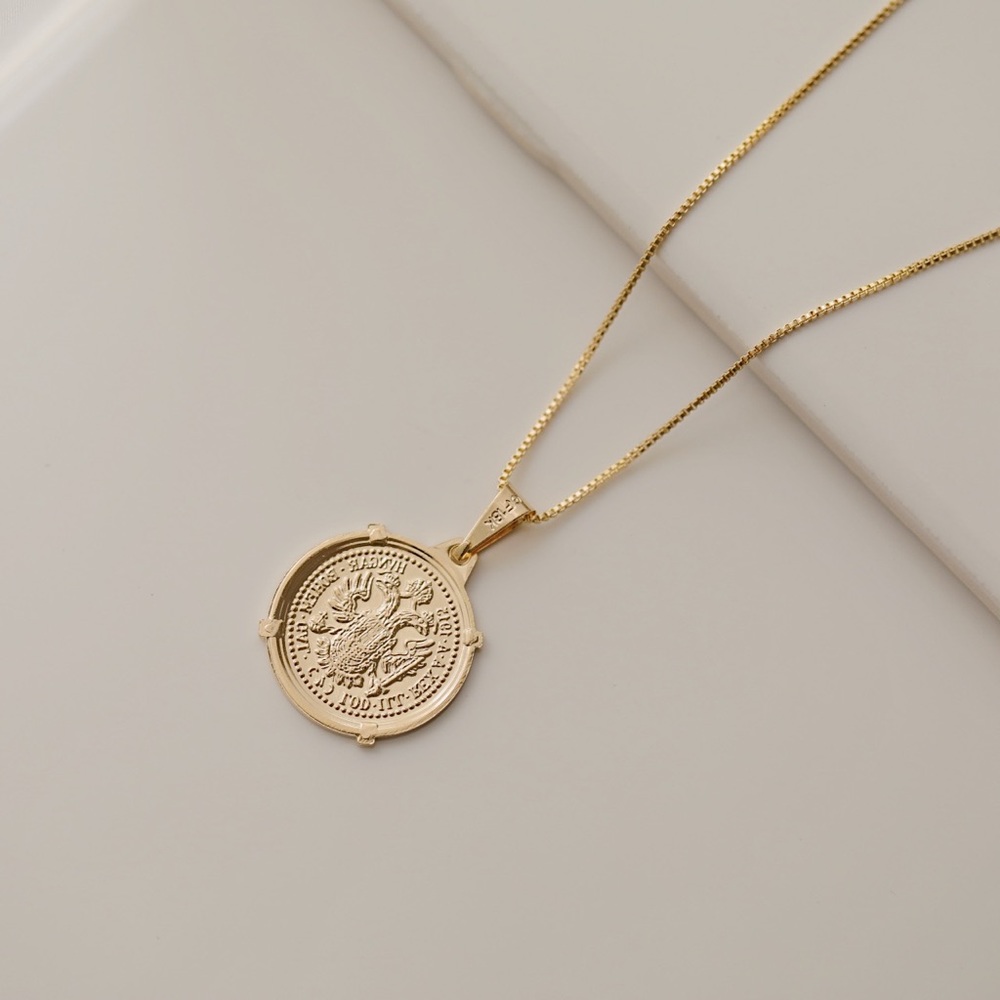 Austrian Coin Necklace | 18k Gold Filled - Picture 5 of 8